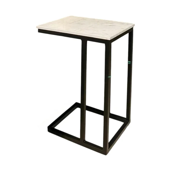 Table salon pour ordinateur en marbre blanc DUOMO