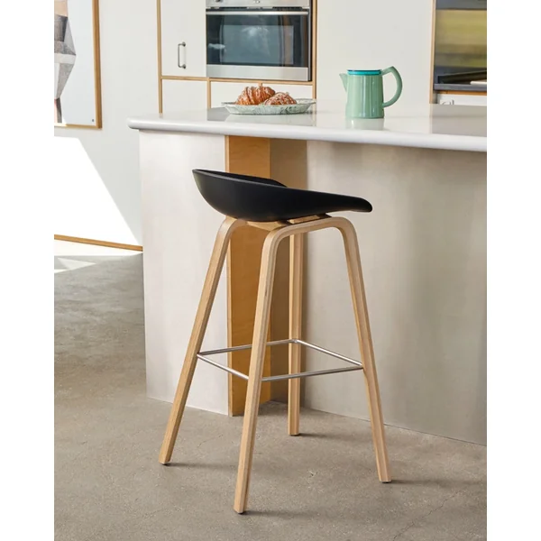Tabouret haut ABOUT A STOOL AAS 32 H75 Dusty mint HAY