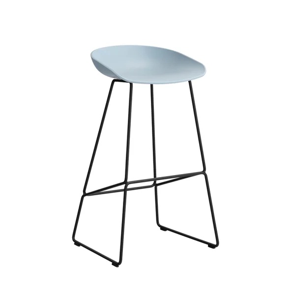 Tabouret haut ABOUT A STOOL AAS 38 H75 Slate blue HAY
