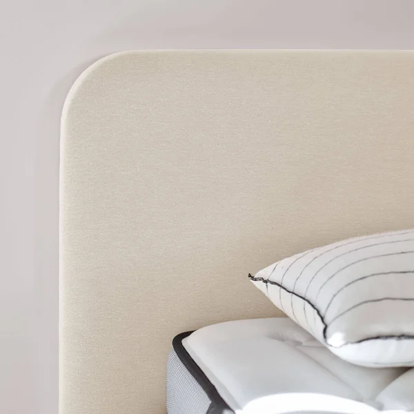 Tête de lit Daphnée arrondie - Crème - Largeur 160 cm