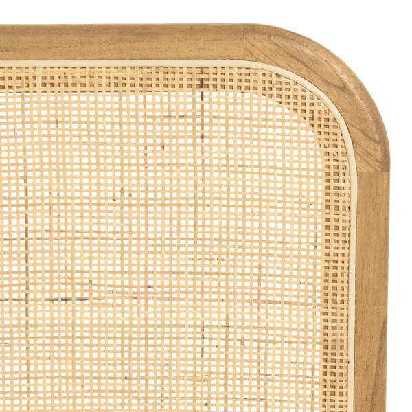 Tête de lit en bois de mindi et rotin naturel pour lits 160/180cm TIVARO