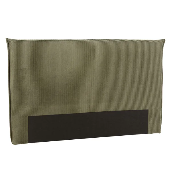 Tête de lit rembourrée pour lits 140/160cm velours côtelé vert RIVANA