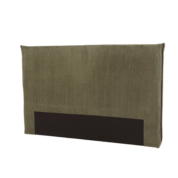 Tête de lit rembourrée pour lits 140/160cm velours côtelé vert RIVANA