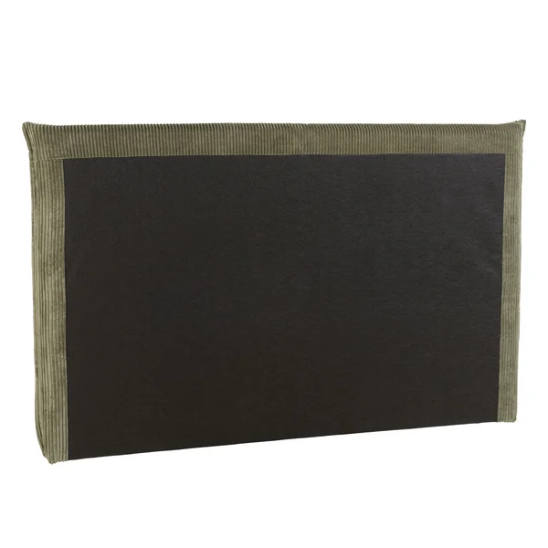 Tête de lit rembourrée pour lits 140/160cm velours côtelé vert RIVANA