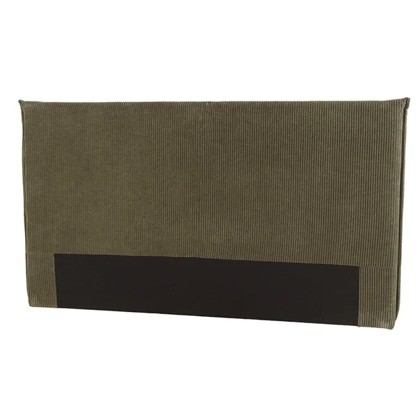 Tête de lit rembourrée pour lits 160/180cm velours côtelé vert RIVANA