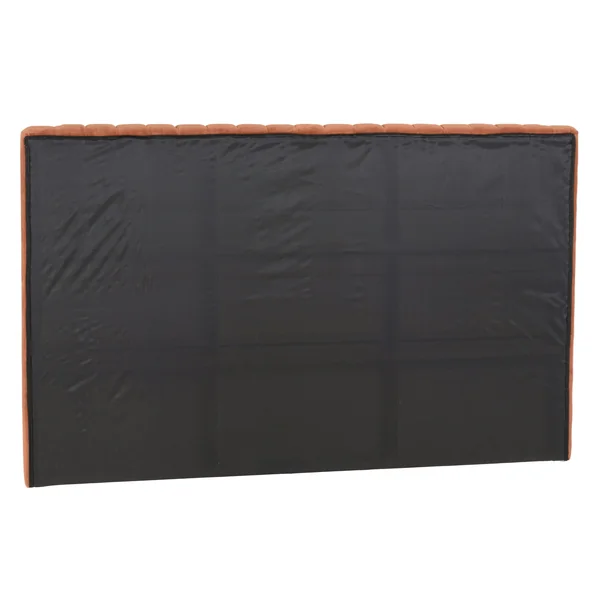 Tête de lit rembourrée pour lits 160/180cm velours orange RIVANA