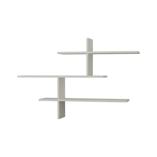 Étagère murale design blanche - 3 plateaux croisés MARFA